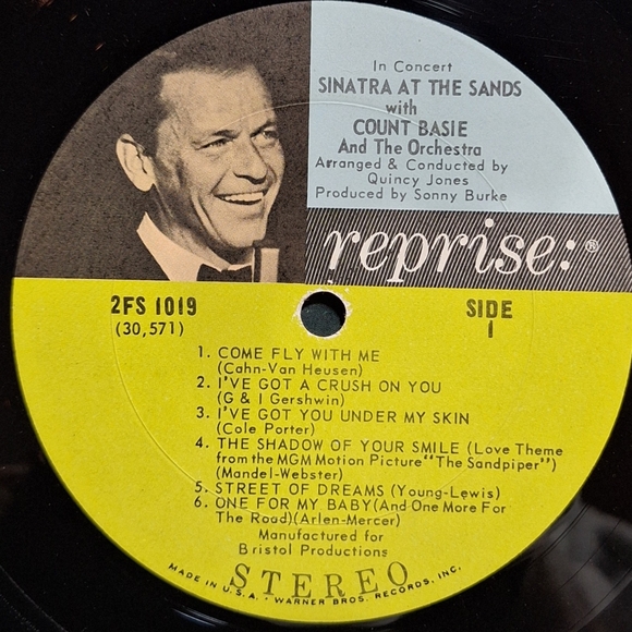SINATRA AT THE SANDS LP vinyl - Picture 7 of 13